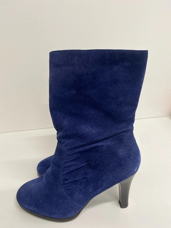 Fabulous New Look midnight blue ankle boots Uk5 GK002