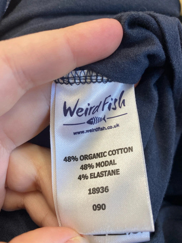 Weird Fish Stylish Khya Slate Blue Jersey Jumpsuit UK 14 EL001