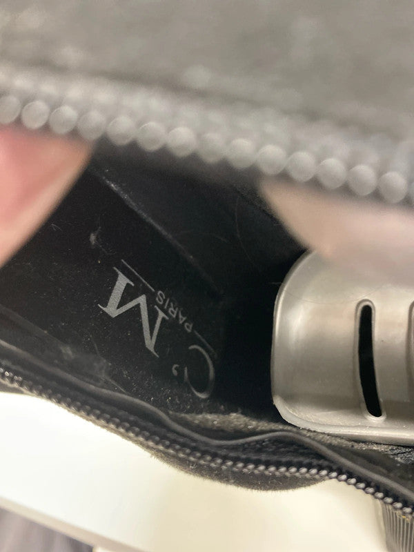 Stunning C’m Paris over the knee faux suede black boots Uk7 KM005