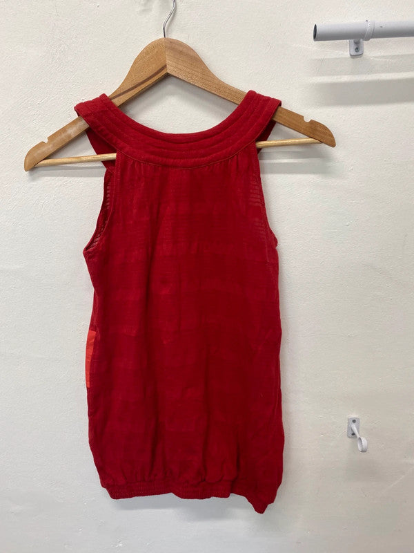 Fabulous Adidas 1990’s red tank top ladies Uk8 GK002