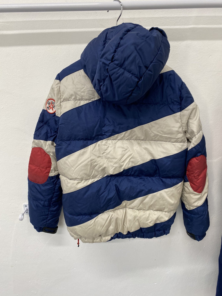 Perfect Moment Blue Chevron SuperDown Puffer Ski Jacket Age 8 Years JP001