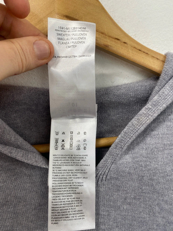 Gorgeous Oltre soft grey hoody knit S/M FE001