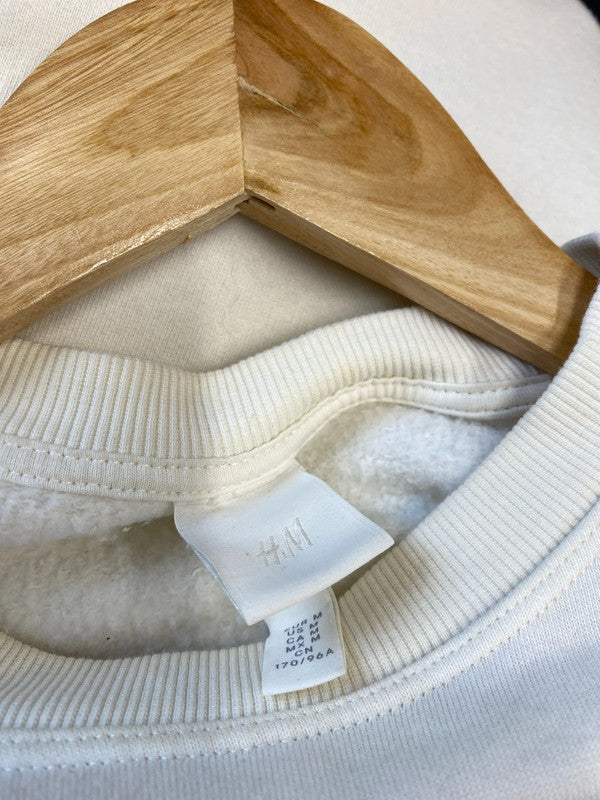 Fabulous H&M sweatshirt with shoulder pads UkM cream JB001