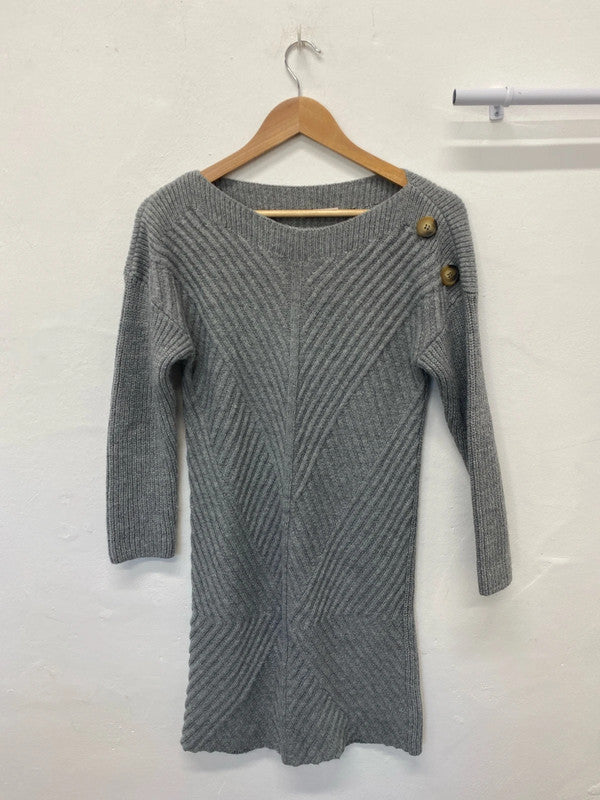 Fabulous Knit grey dress UK8 jumper dress JM008