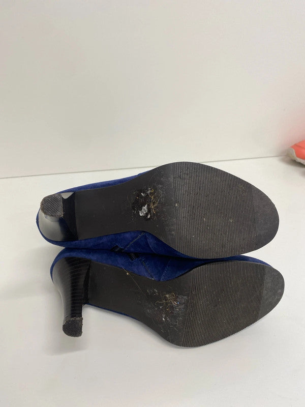 Fabulous New Look midnight blue ankle boots Uk5 GK002