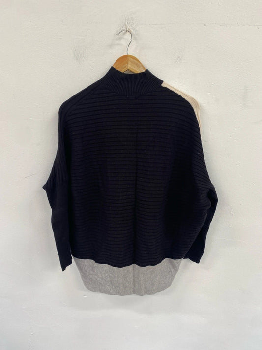 Stylish River Island colour block jumper uk 8 KM004