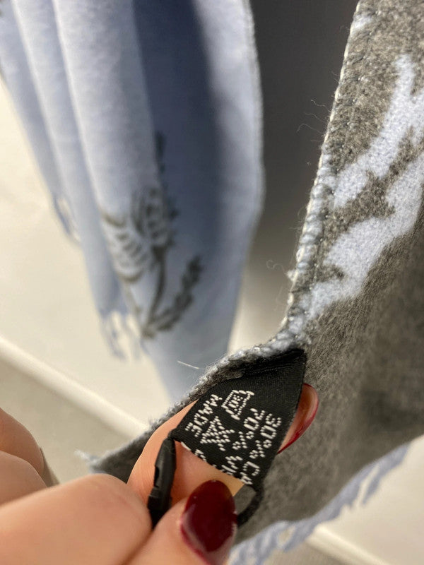 Lovely butterfly lilac thistle cashmere blend scarve one size AO001