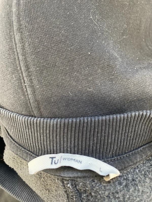 Lovely tu black star jewel jumper UK L LN001