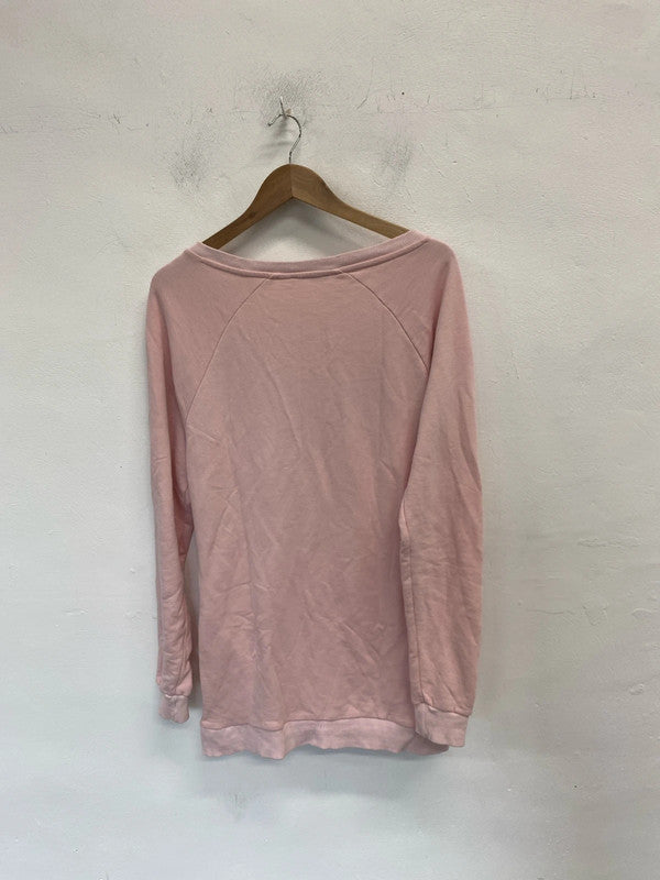 Lovely Elle sport rose pink jumper dress UK 12 YM001