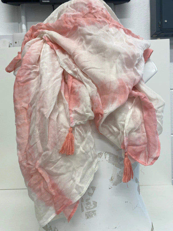 Fabulous pink & white dip dyed with tassels River Island KM004