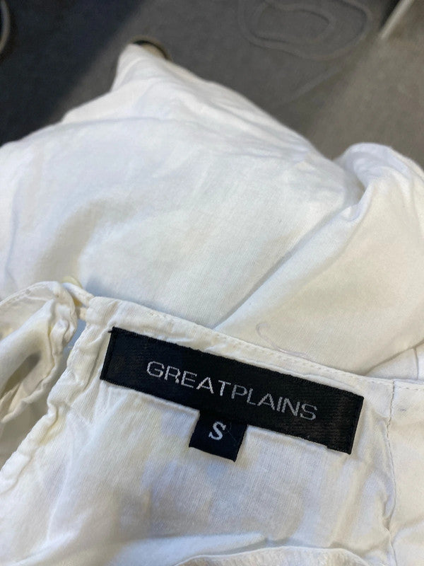 Stunning Great Plains embroidered lightweight top UK S AG006