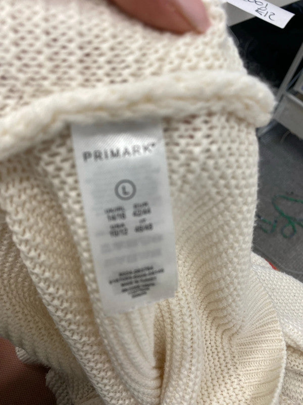 Stunning Primark cream rainbow knit jumper UK L JR001