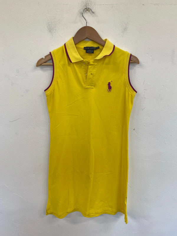 Ralph Lauren Stylish Sunshine Yellow Tennis Dress Size L SW001