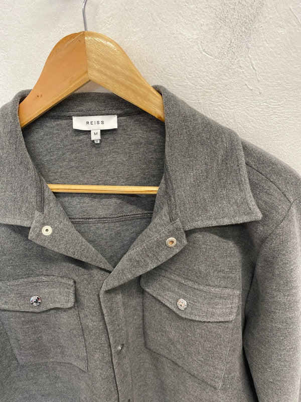 Reiss Deansgate classic soft grey Shacket Overshirt M LL003