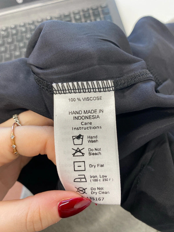 Lovely motel black playsuit missing belt UK XS AE001