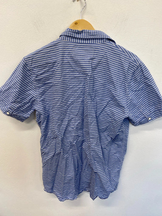 Fabulous Monday blue striped button up shirt size XXL KD001