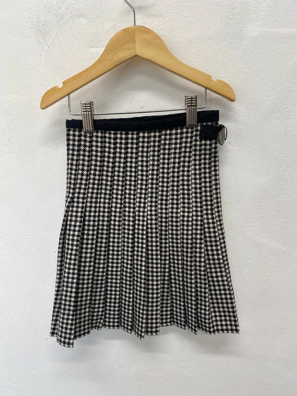Shepherd plaid kilt boys monochrome black white 18” waist MD001