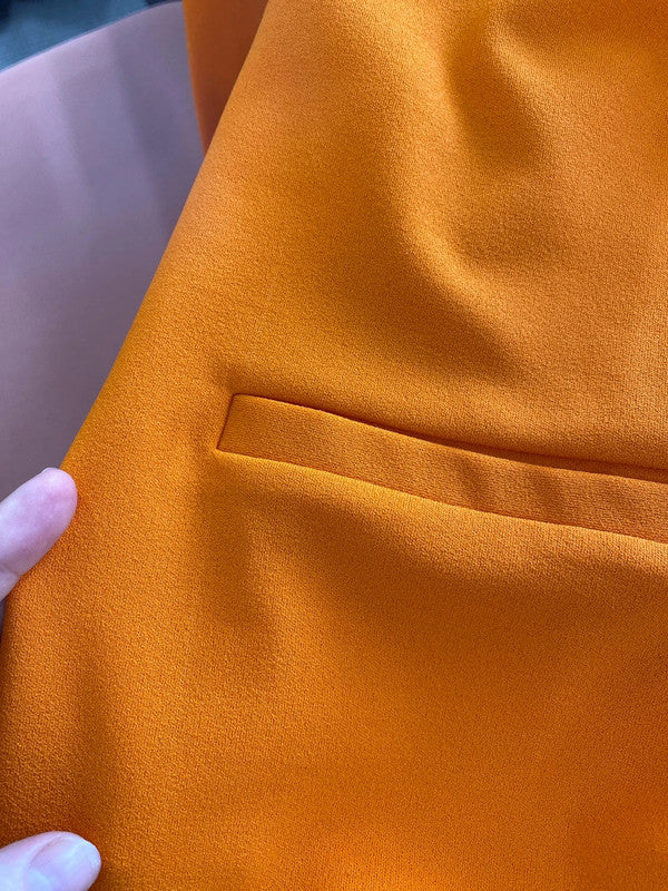 Asos Gorgeous Orange Longline Blazer UK 20 RM002