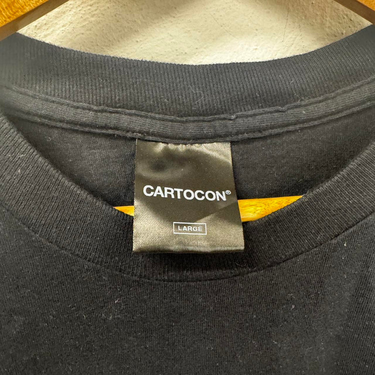 Cartocon X Le freak records long sleeve black tee L LL003