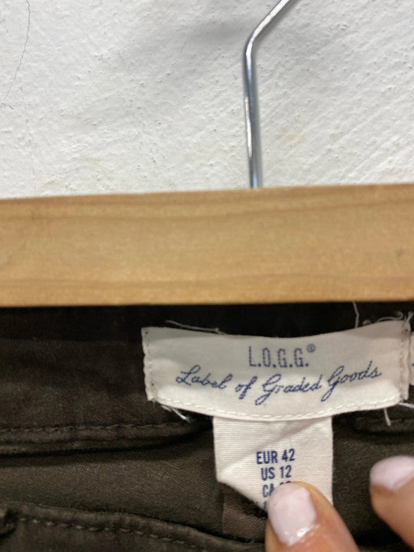 Fabulous Duo of slim fit chinos Uk14 brown cream classics #28 KM003