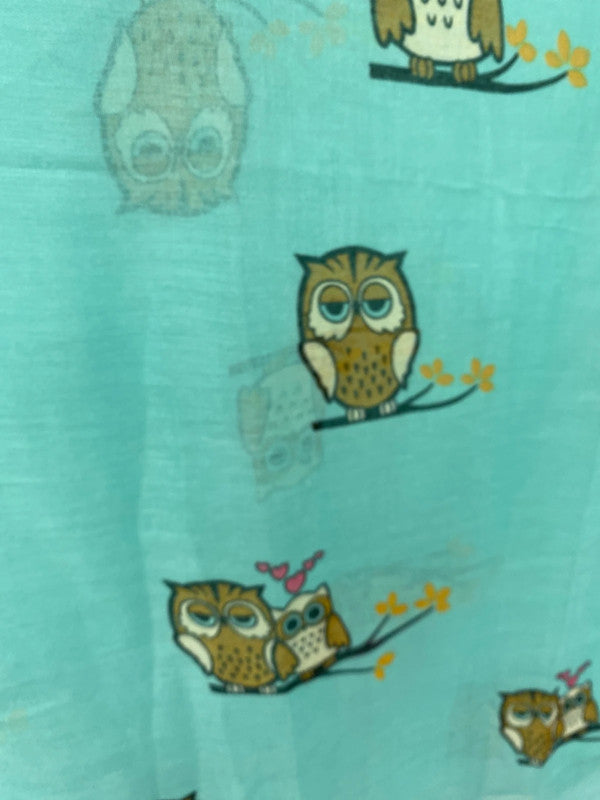 Fabulous Teal Owl scarf super cute JW002