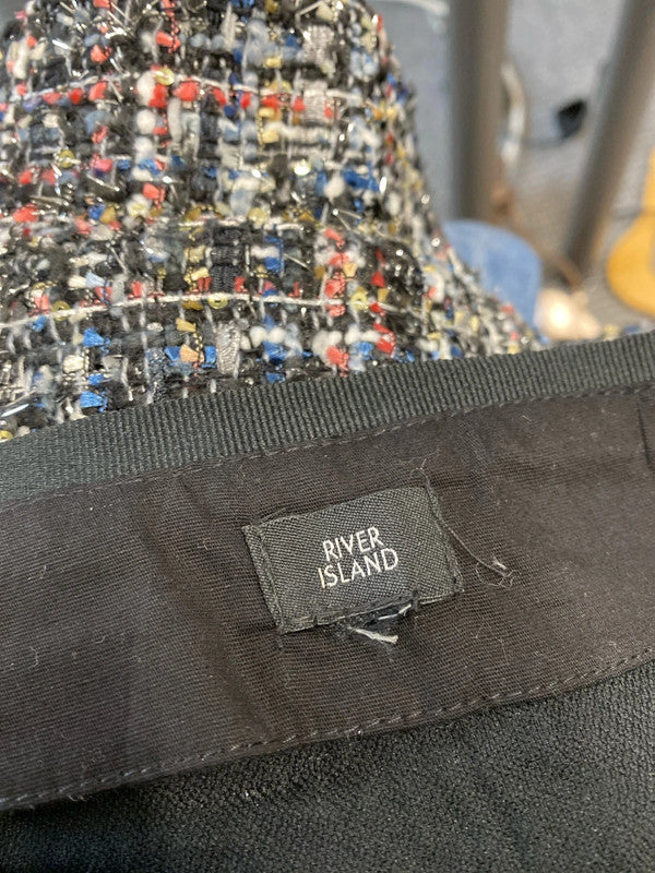 Fabulous River Island Multi Coloured mini skirt UK8 KM004