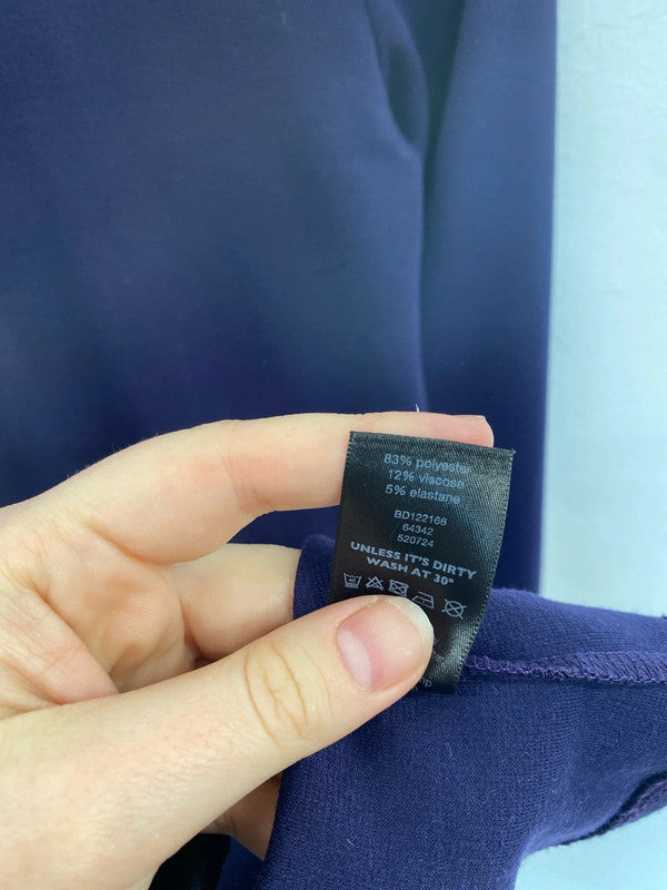 F&F Fabulous Royal Purple Tunic Mini Dress UK 10 SW001