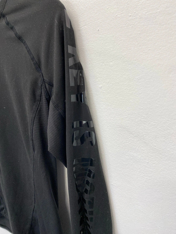 H&M sport black activewear top UkS LH002