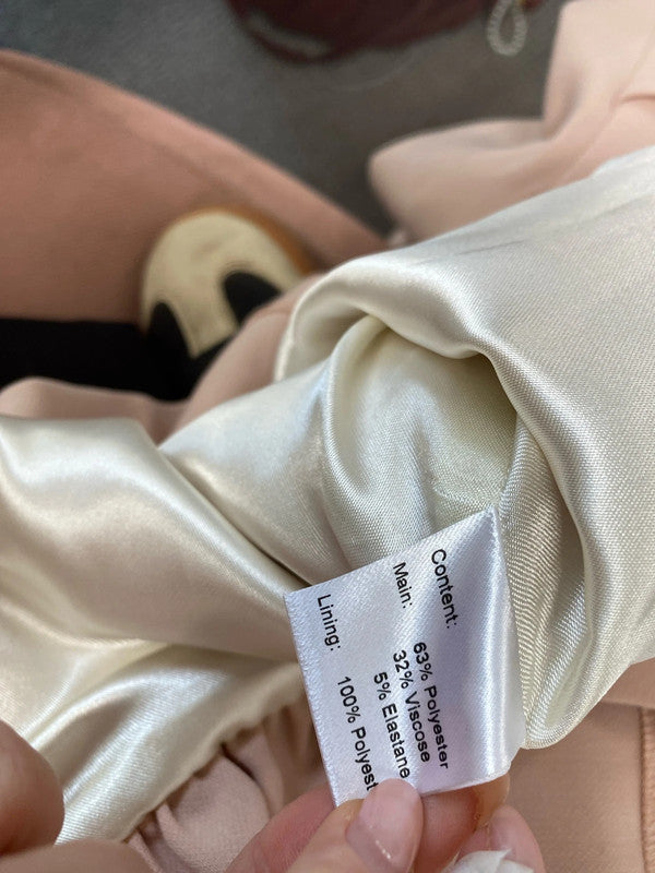 Stunning fee g pink ruffle jewel dress nwt UK 12 LG006