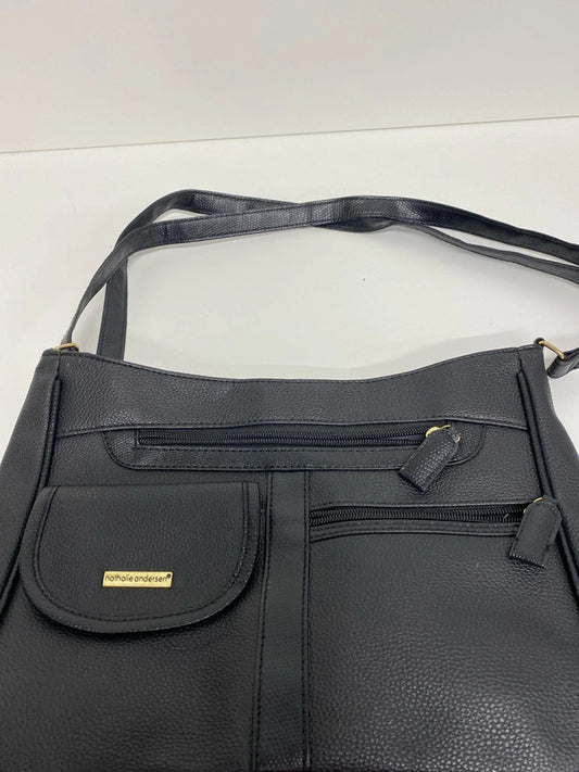 Nathalie Anderson Organiser bag black messenger JW002