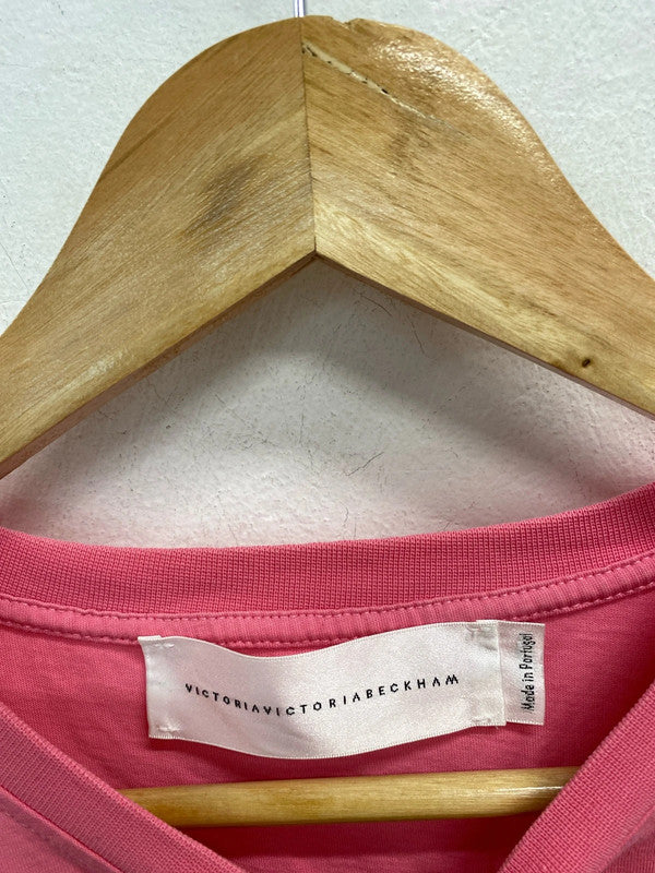 Fabulous Hot Pink Victoria Beckham oversized T shirt UkL AC002
