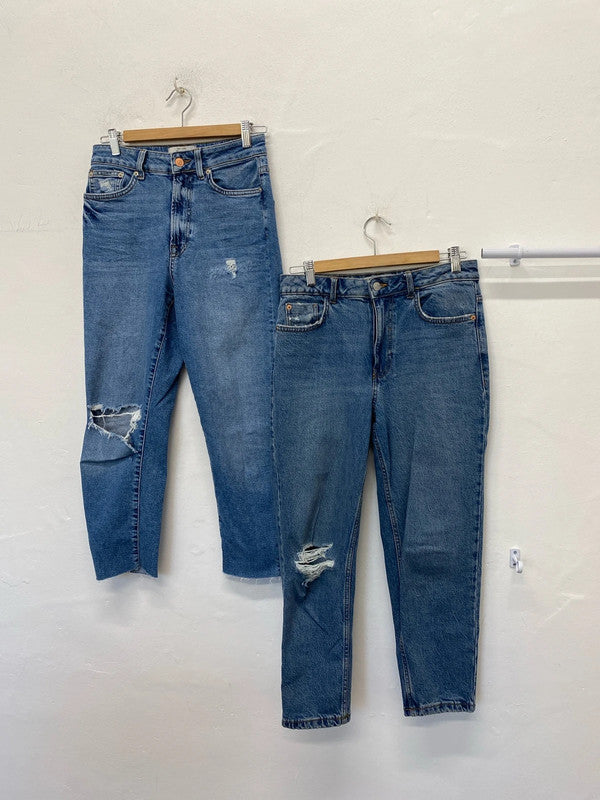 Fabulous duo of Tori New Look Jeans Uk10 blue Mom style JM008