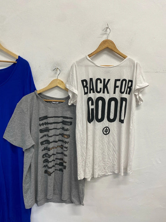 Lovely bundle of casual clothing T-shirts dress george tu UK 22 LK006 #127