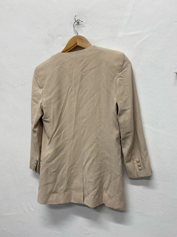 Fab French Connection UK6 waterfall front taupe jacket KM004