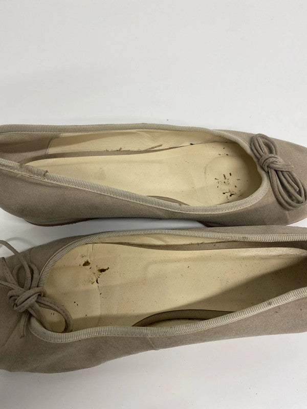 Cute classic Beyond Skin ballerinas taupe Uk7 EU 40 not leather RF001