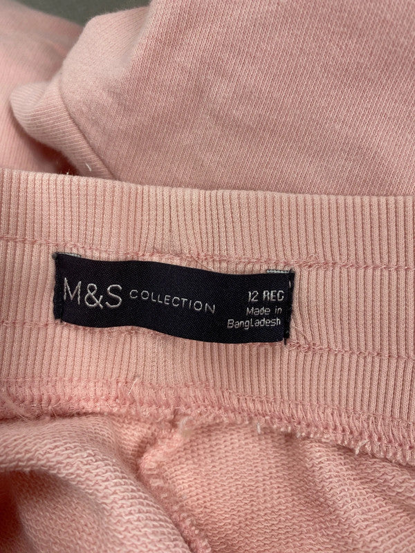 M&S Preppy Pink Joggers UK 12R EW004