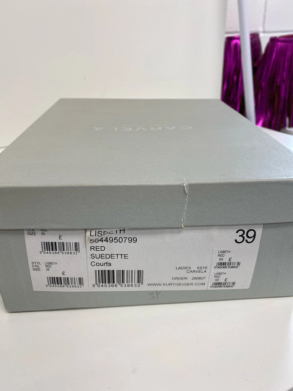 Fabulous Carvela Kurt Geiger rich coral orange high stilletos UK6 NN001