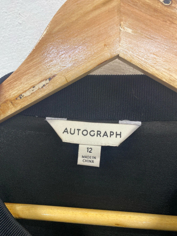 Autograph Glitzy Black Sequin Sweatshirt UK 12 JP001