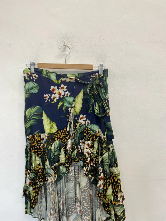 Lovely asos hi low botanical summer vibe UK 12 JB001