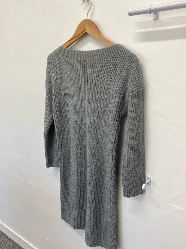 Fabulous Knit grey dress UK8 jumper dress JM008