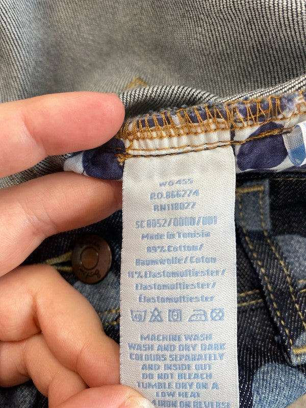 Boden Preppy Denim Polkadot Mini Skirt UK 8 MM005