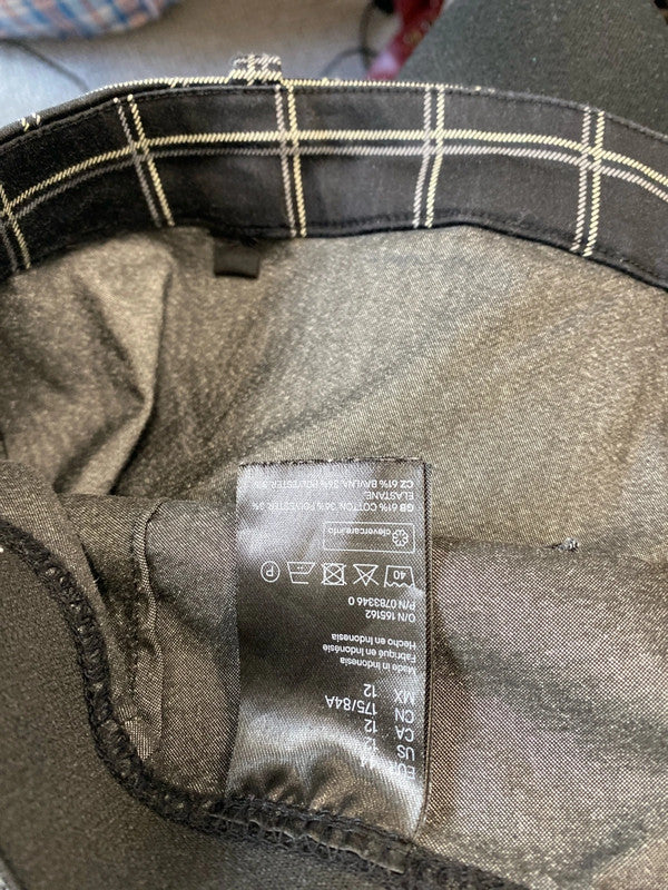 Fabulous duo of checked H&M slim fit trousers Uk16 W34 #26 KM003