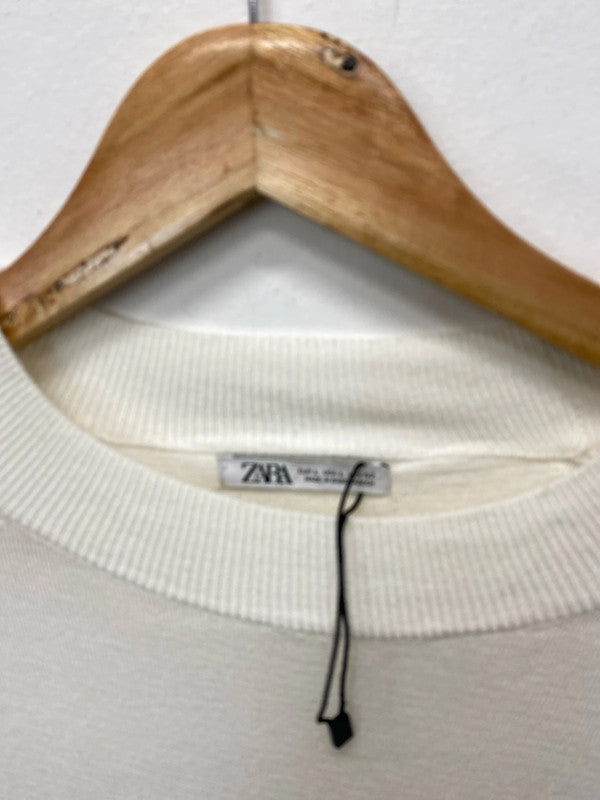 Fabulous men’s crew neck classic ivory jumper UkL JB001