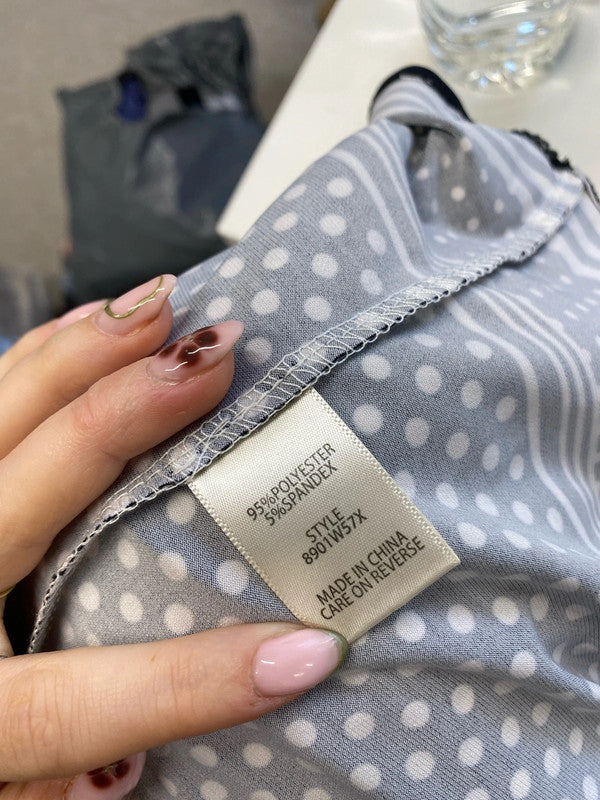 Stunning max studio polka black white low bust UK XL MW001