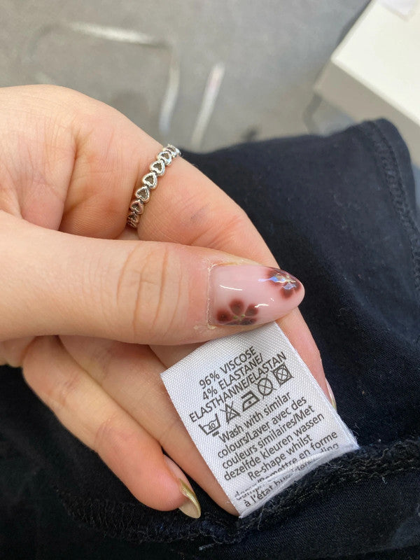 Lovely new look black tie beach cover UK 10 JM005