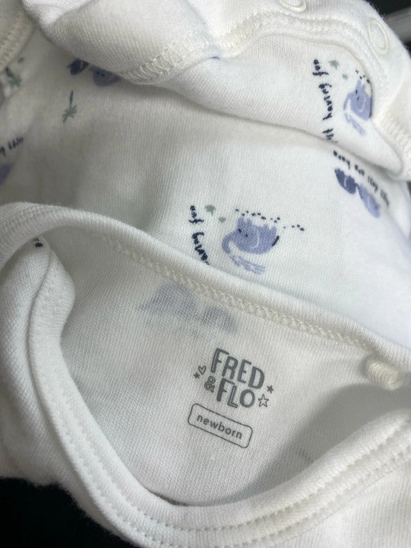 Lovely bundle of baby newborn blue clothing stripes Fred &flo next EW005 #7