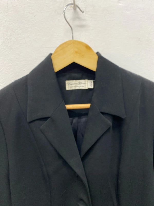 Charlotte Halton black smart jacket formal Uk10 1990’s MM005