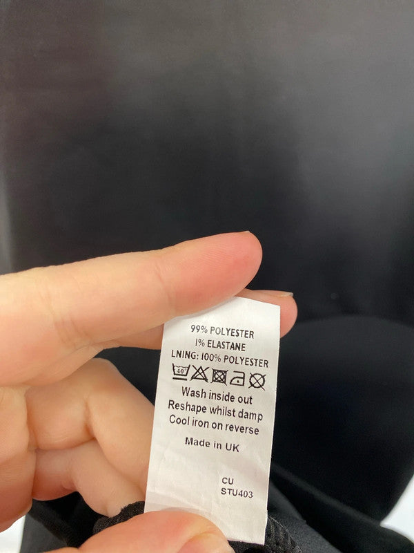 River Island Chic Black Pencil Dress UK 8 KM004