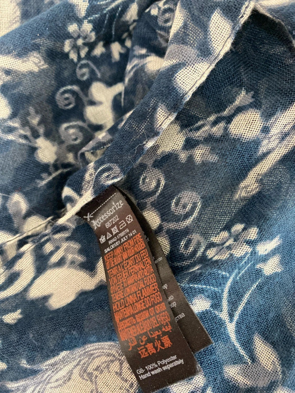 Fabulous Navy & Ivory horse scarf by Accessorize JR001