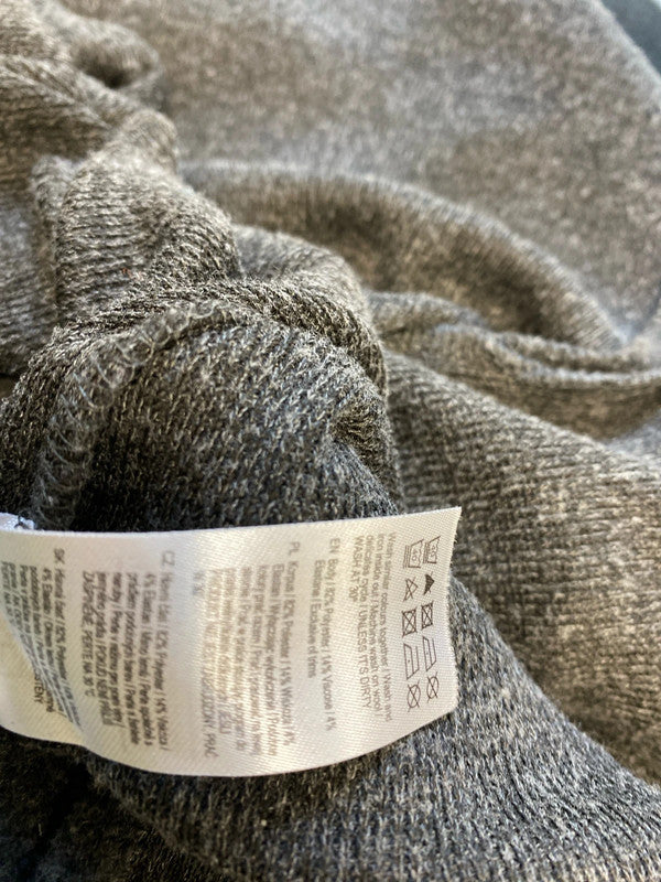 Fab F&F animal jumper dress Uk12 grey & gold LL003